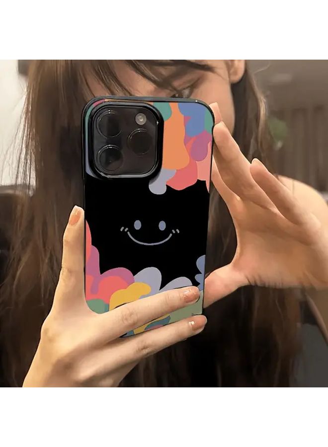 Black Jelly Phone Case Anti Fall Glossy Cover For iPhone 16 Pro Max 15 14 13 12 11 - Image 3